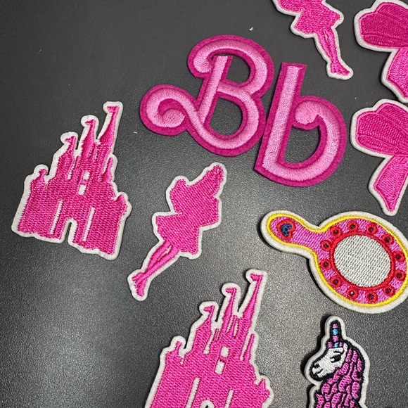 Pink Embroidered Patch Set - Picture 3 of 4